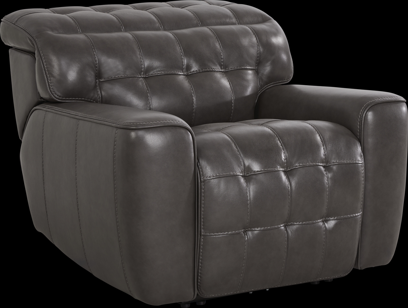 Maddox Manor Dark Gray Dual Power Recliner - Thumbnail - Image 3