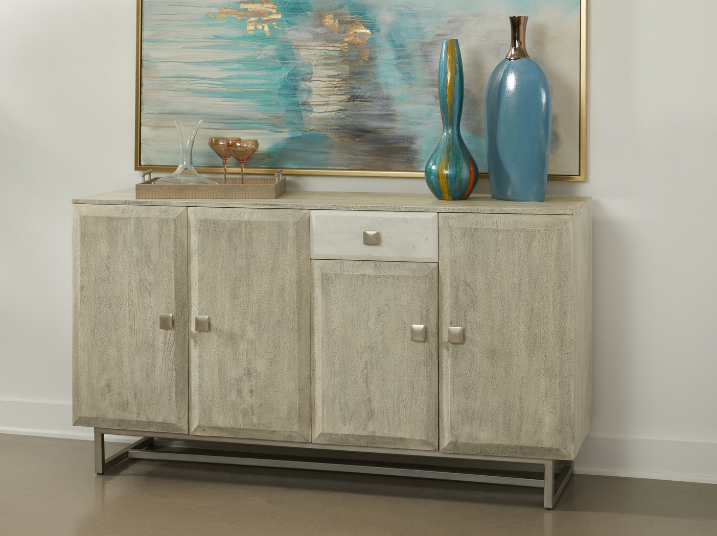 Madeira Gray Credenza - Thumbnail - Image 2