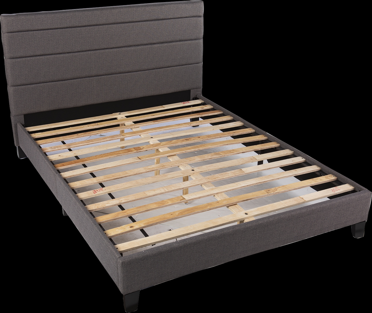 Madelle Gray Queen Bed - Thumbnail - Image 1