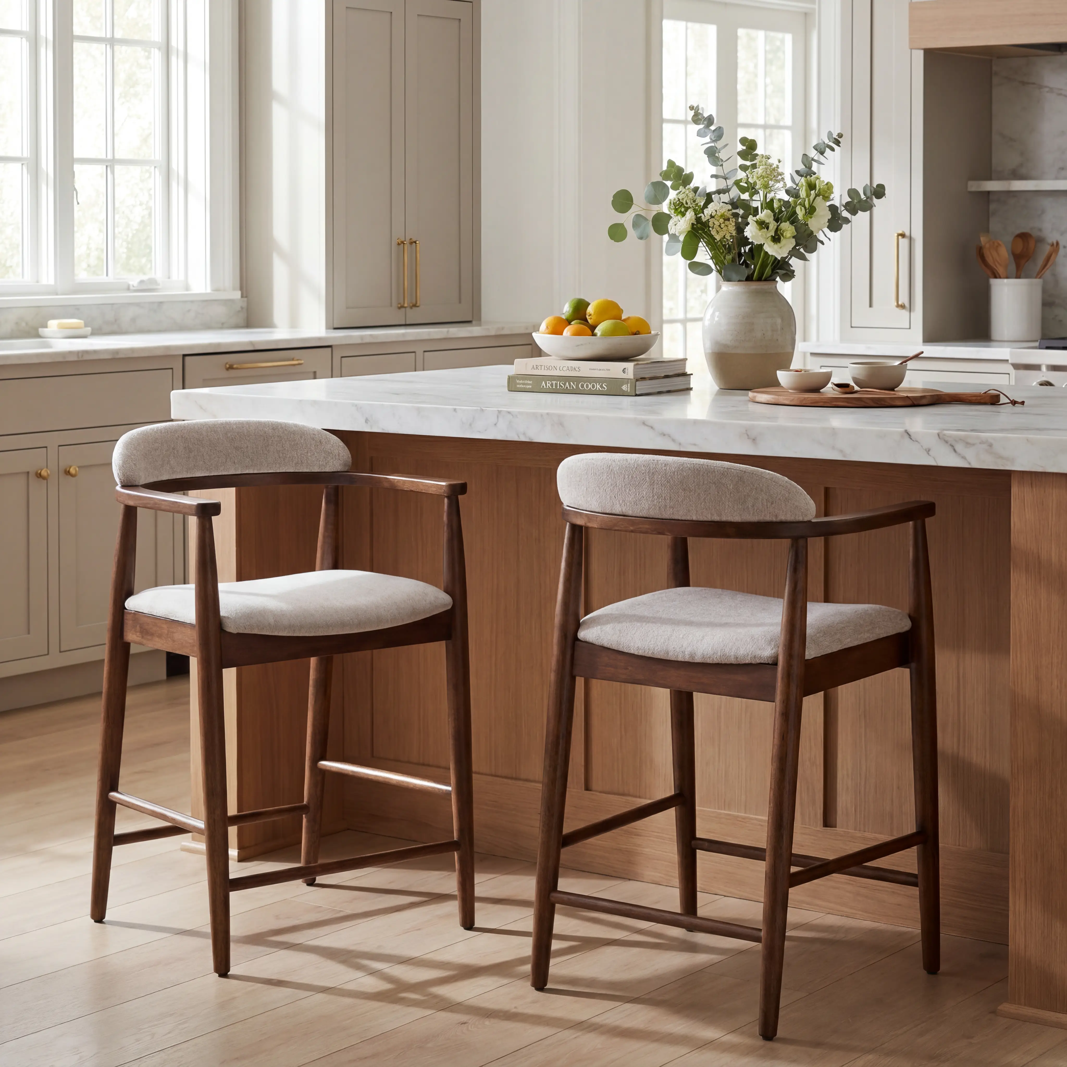 Madrid Walnut 3 Pc Round Counter Height Dining Room - Thumbnail - Image 10