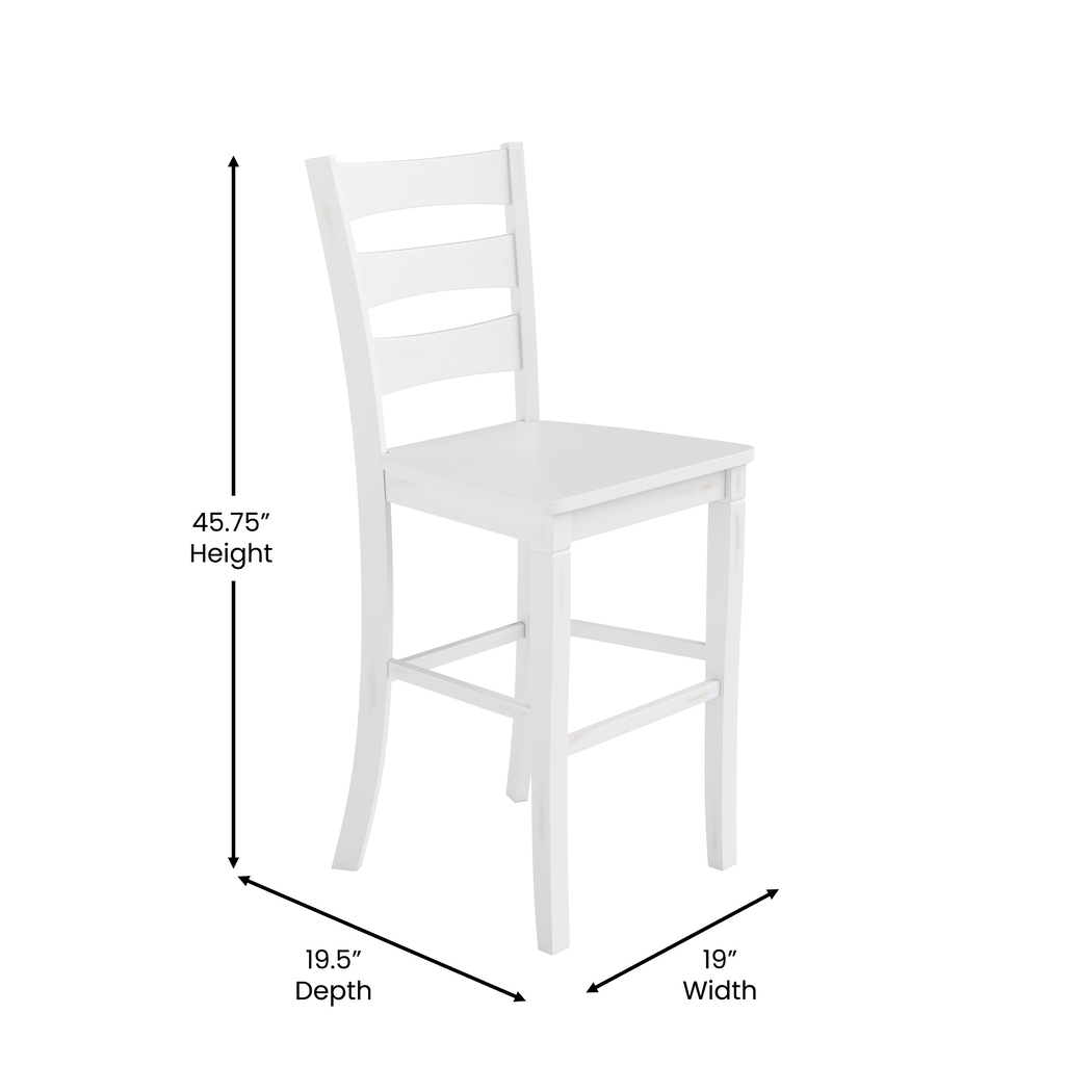 Madrona White Barstool, Set of 2 - Thumbnail - Image 9