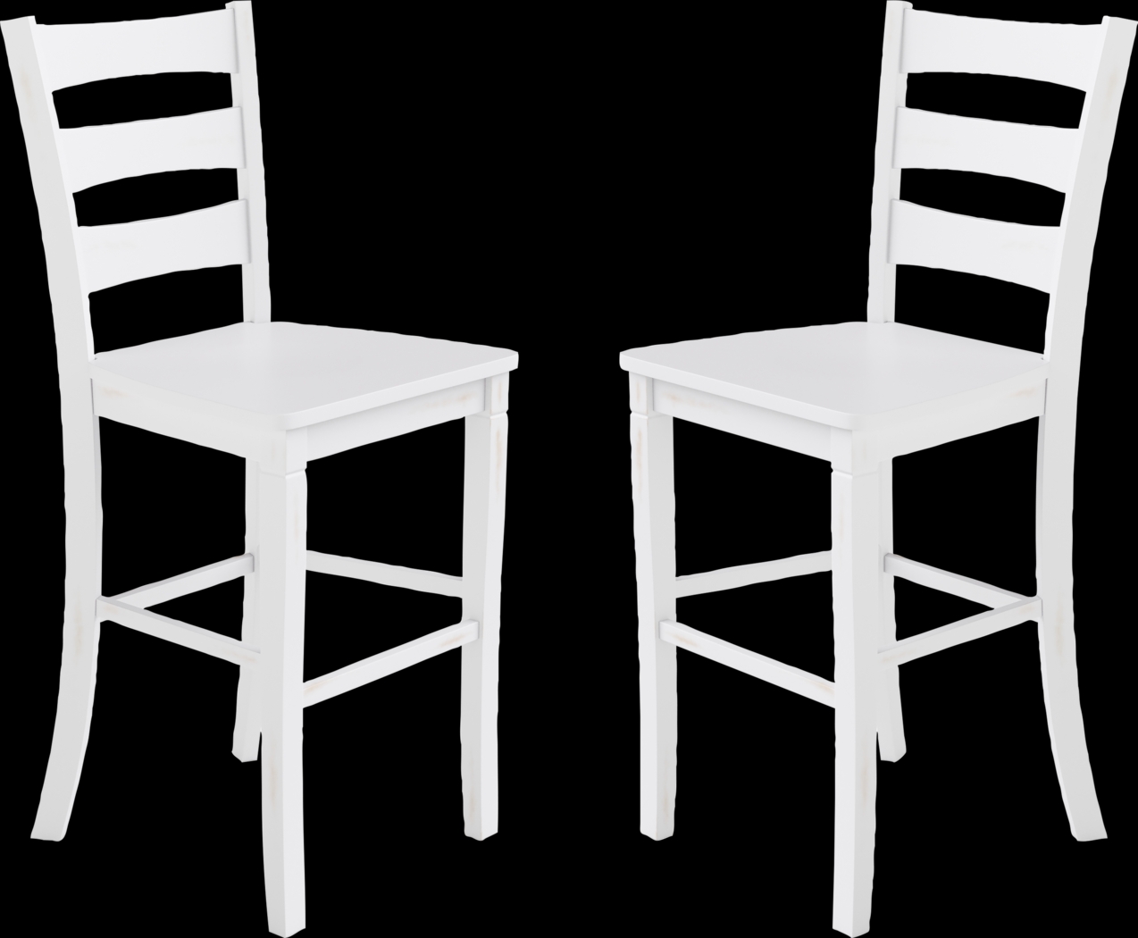 Madrona White Barstool, Set of 2 - Thumbnail - Image 1