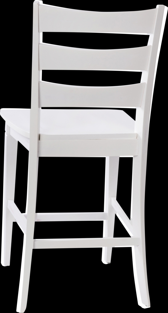 Madrona White Counter Height Stool, Set of 2 - Thumbnail - Image 7