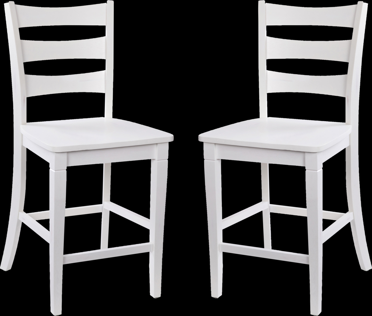 Madrona White Counter Height Stool, Set of 2 - Thumbnail - Image 1