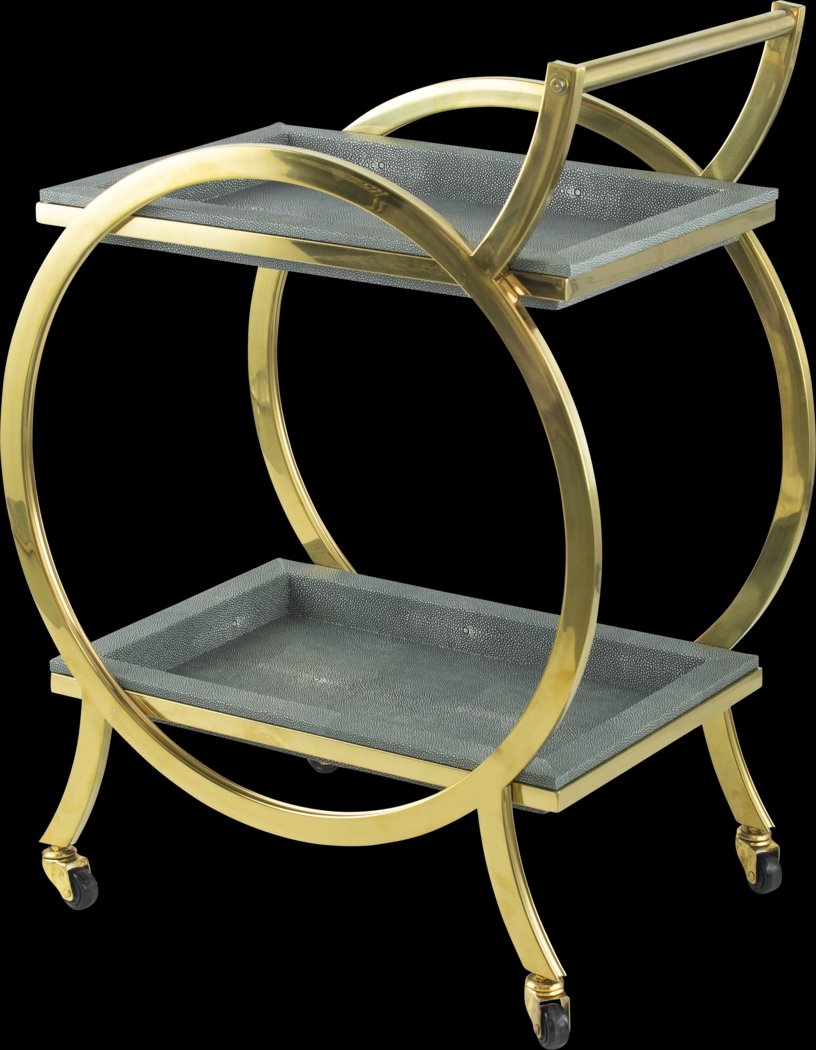 Maebelle Gray Bar Cart - Thumbnail - Image 1