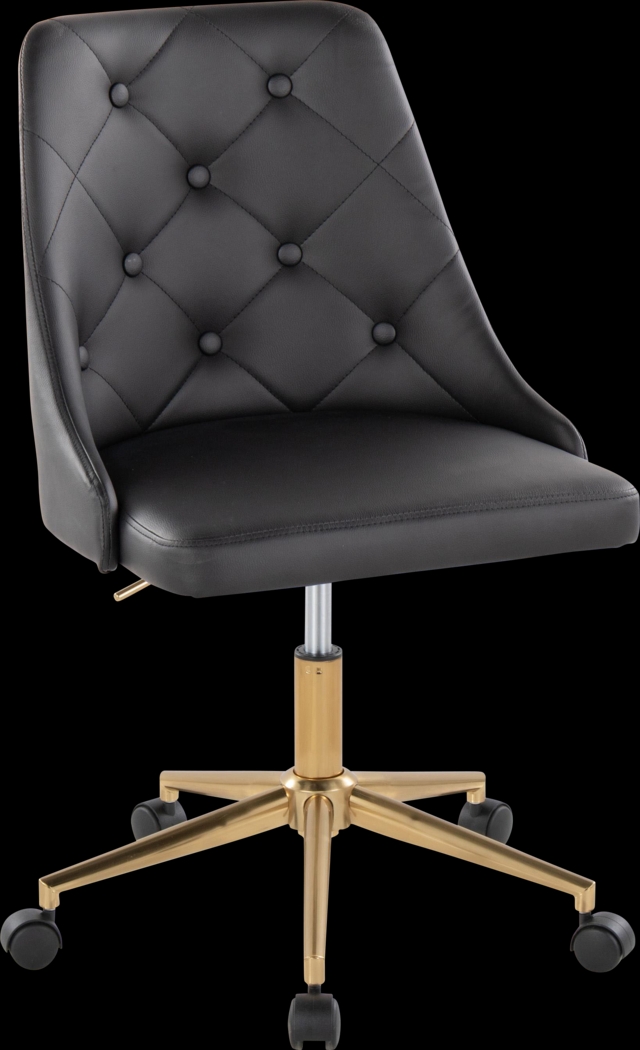 Maebeth I Black Office Chair - Thumbnail - Image 1