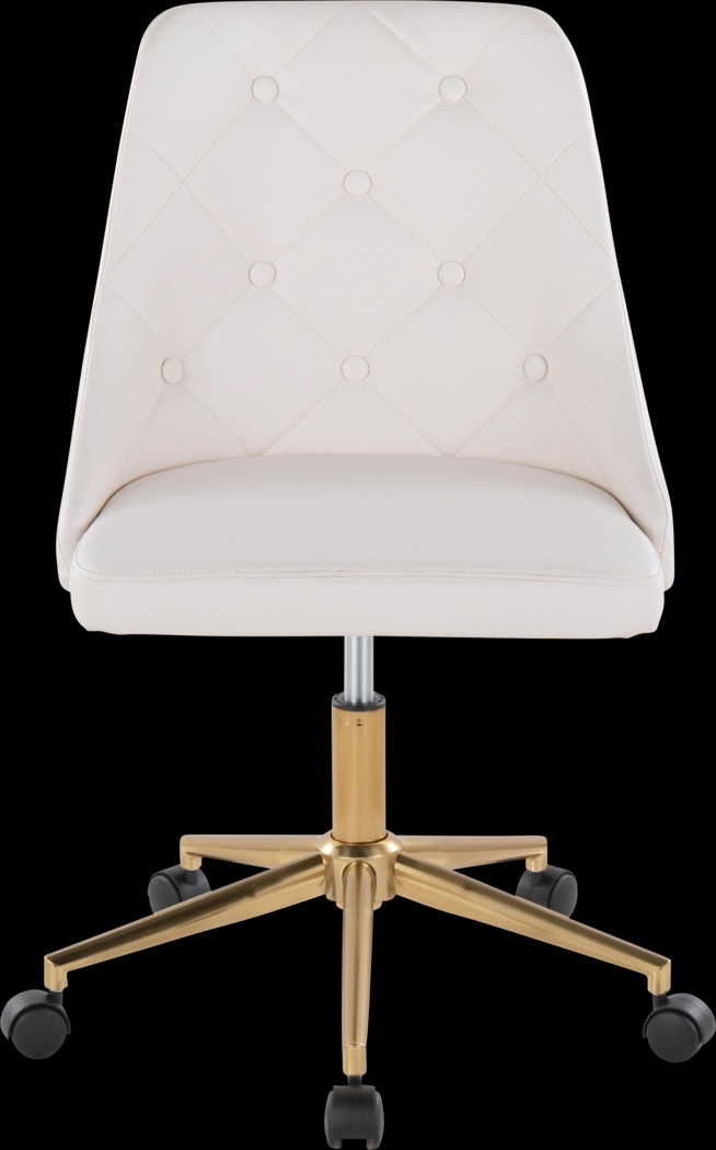 Maebeth I White Office Chair - Thumbnail - Image 6
