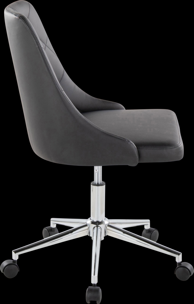 Maebeth II Black Office Chair - Thumbnail - Image 3
