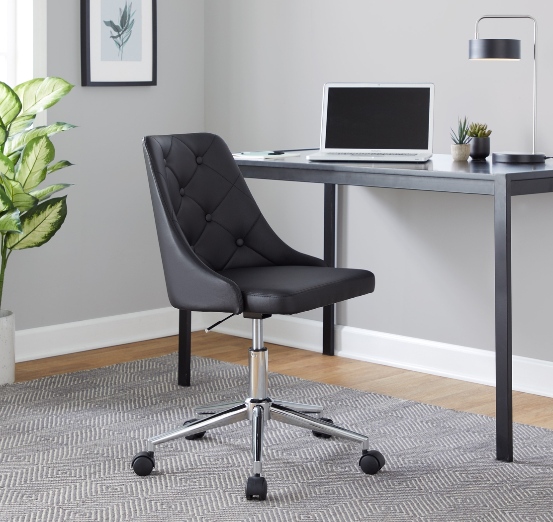 Maebeth II Black Office Chair - Thumbnail - Image 8