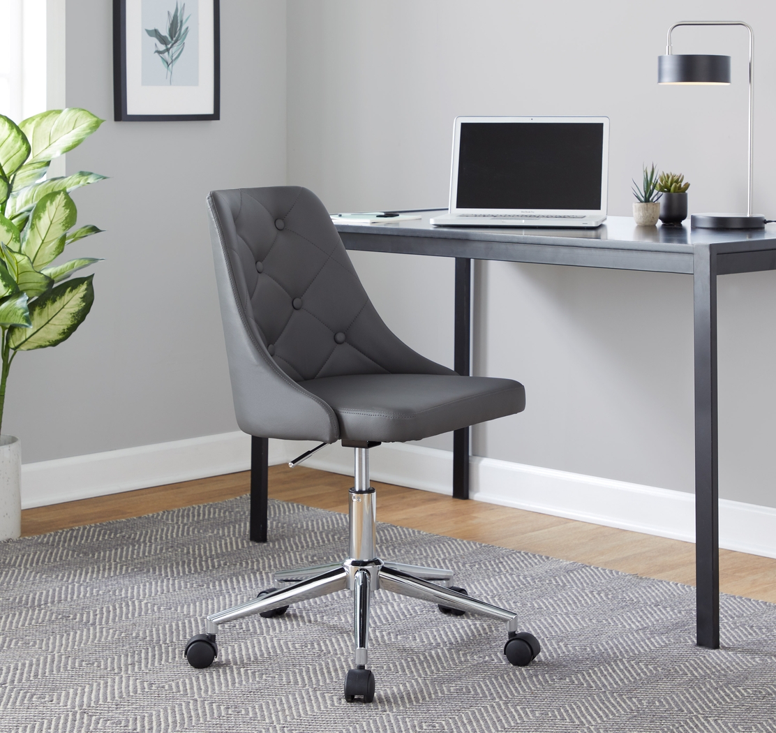 Maebeth II Gray Office Chair - Thumbnail - Image 8