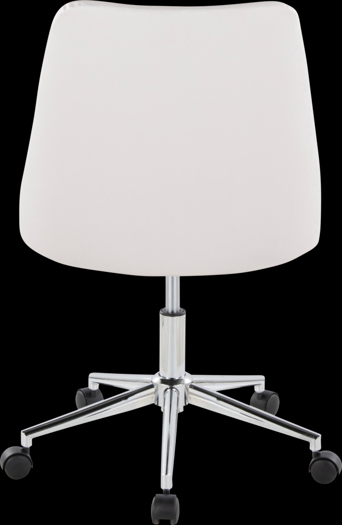 Maebeth II White Office Chair - Thumbnail - Image 5