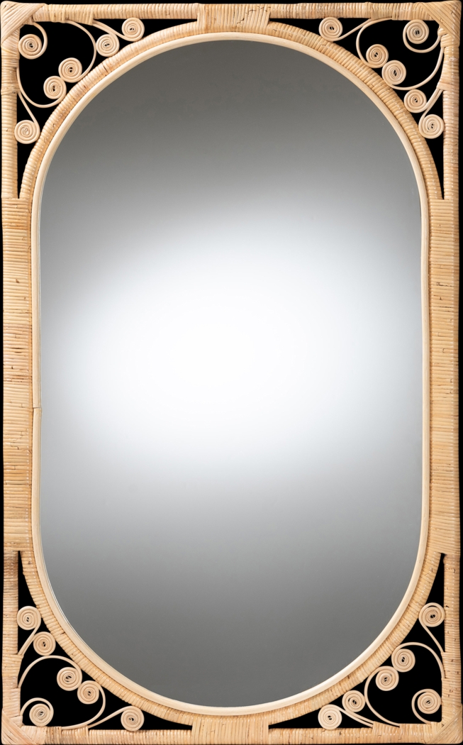Maedrine Brown Mirror - Thumbnail - Image 1