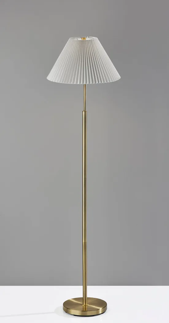 Maelia Brass Floor Lamp - Thumbnail - Image 2