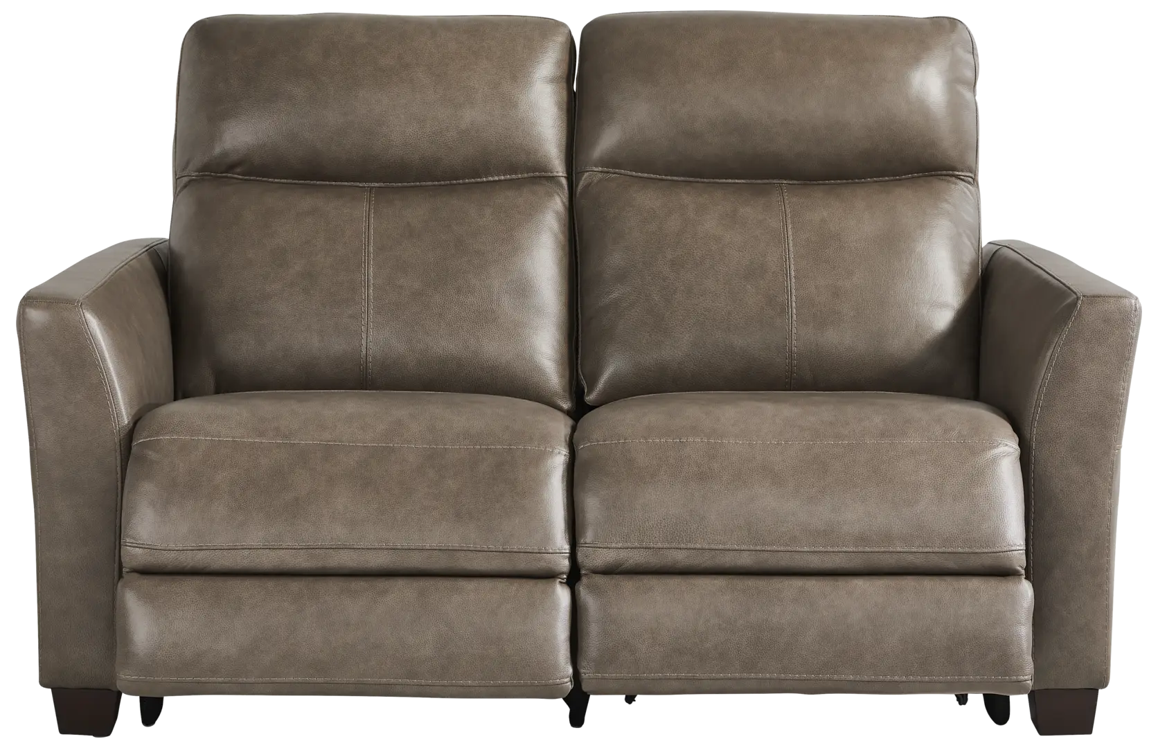 mushroom dual power reclining loveseat