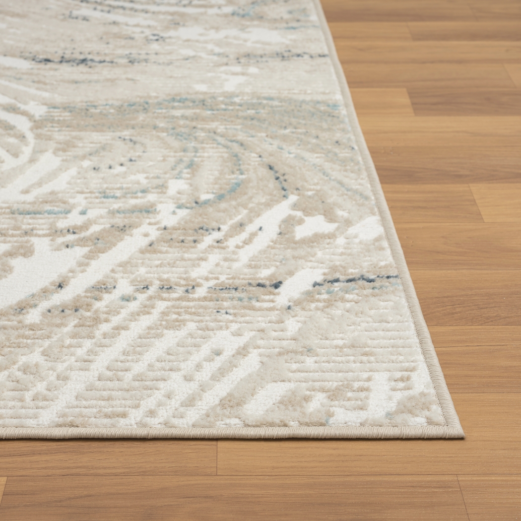 Maged Ivory/Blue 3'11 x 6' Rug - Thumbnail - Image 6
