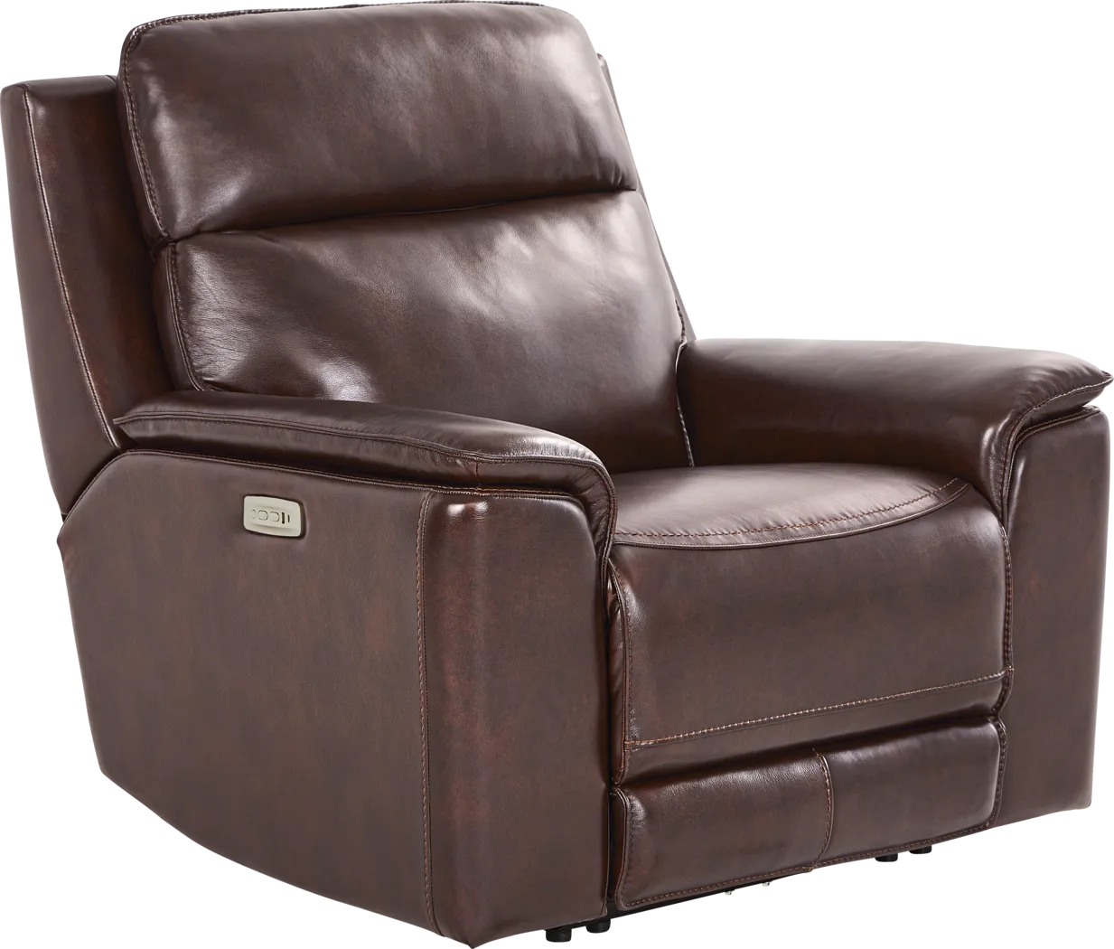 Magellan Merlot Leather Dual Power Recliner - Thumbnail - Image 3