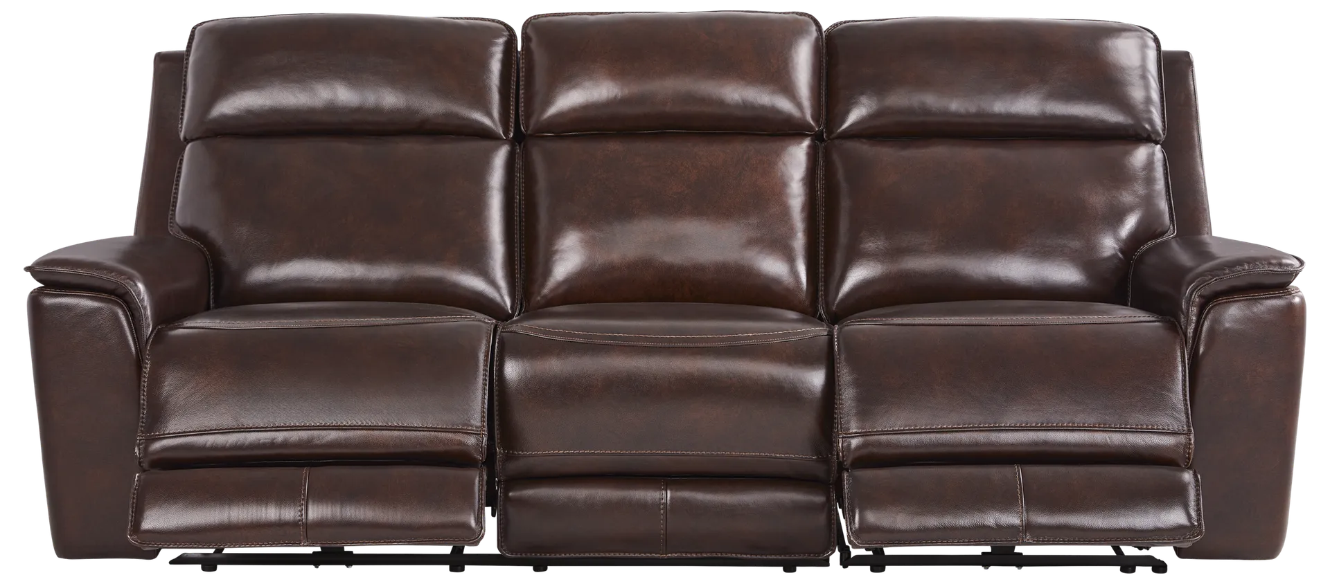 merlot 2 pc dual power reclining sofa