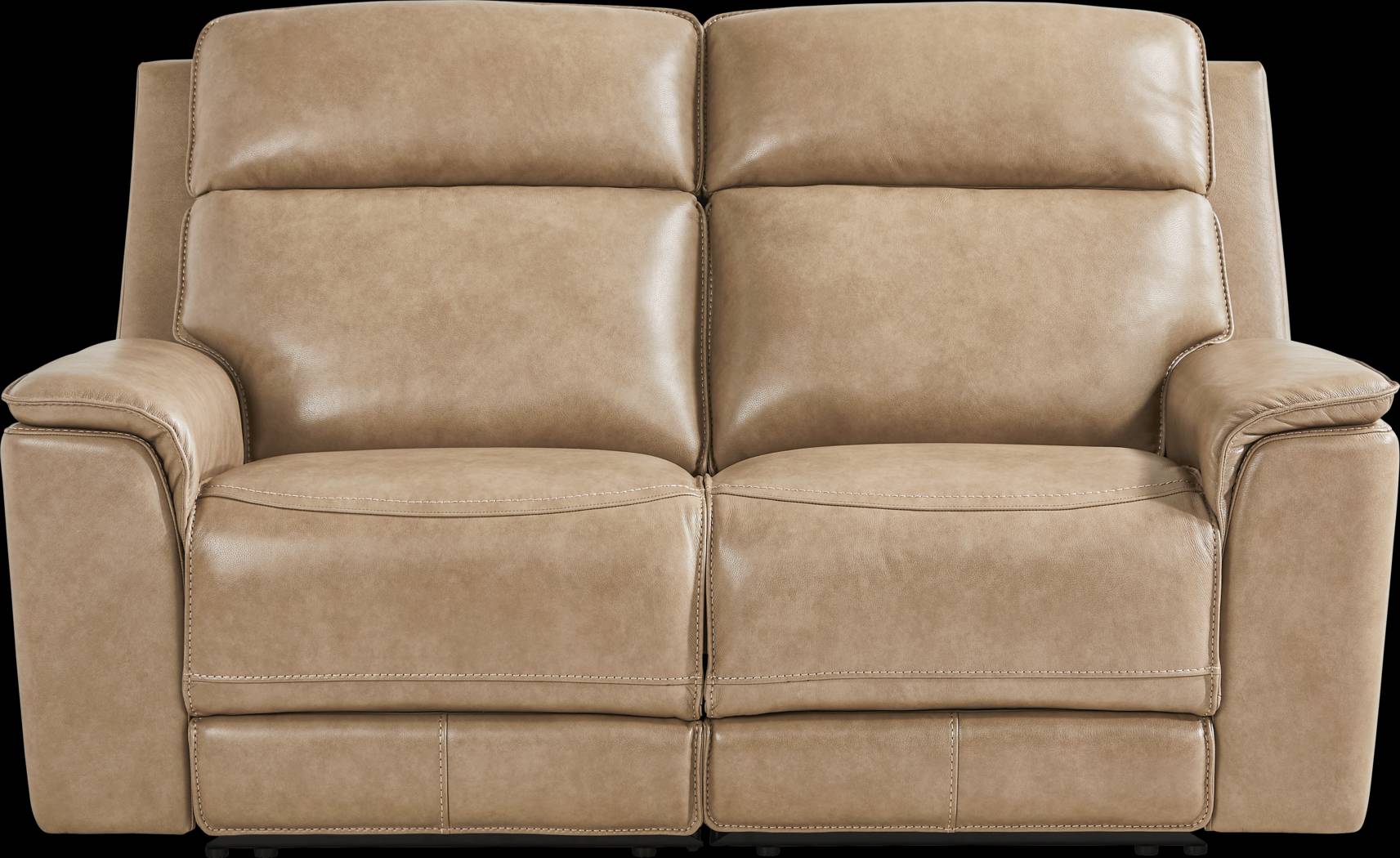 Magellan Sand Leather 5 Pc Reclining Living Room with Dual Power Reclining Sofa - Thumbnail - Image 11
