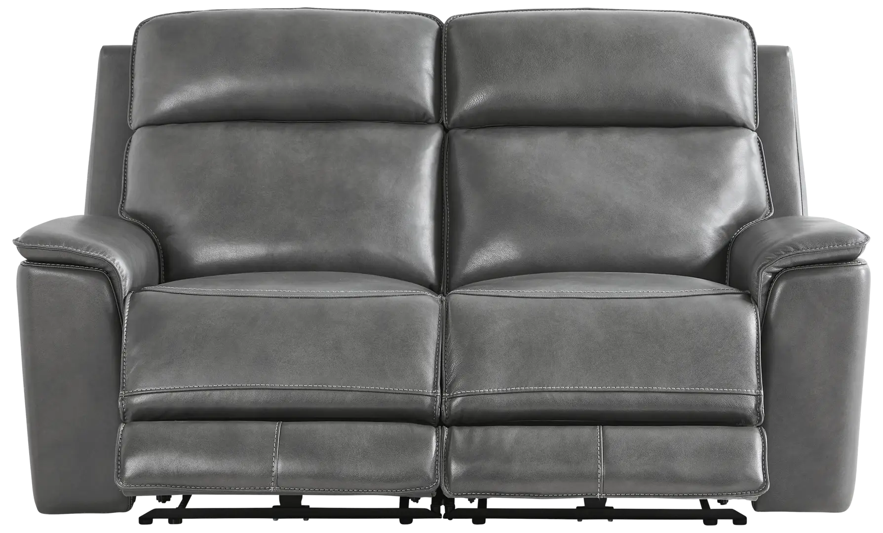 smoke dual power reclining loveseat