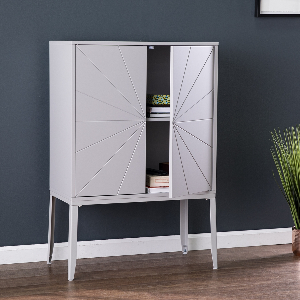 Magellen Gray Accent Cabinet - Thumbnail - Image 4