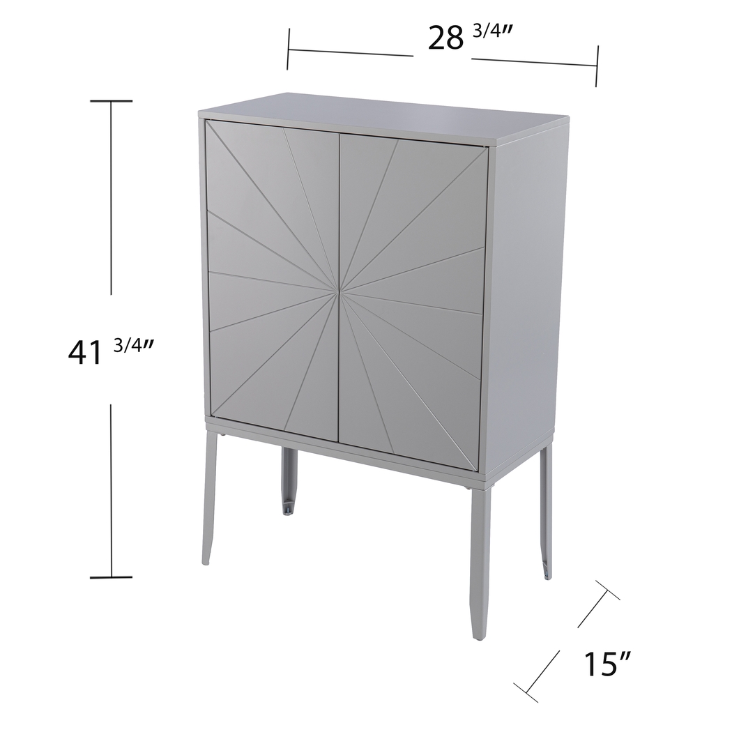 Magellen Gray Accent Cabinet - Thumbnail - Image 7