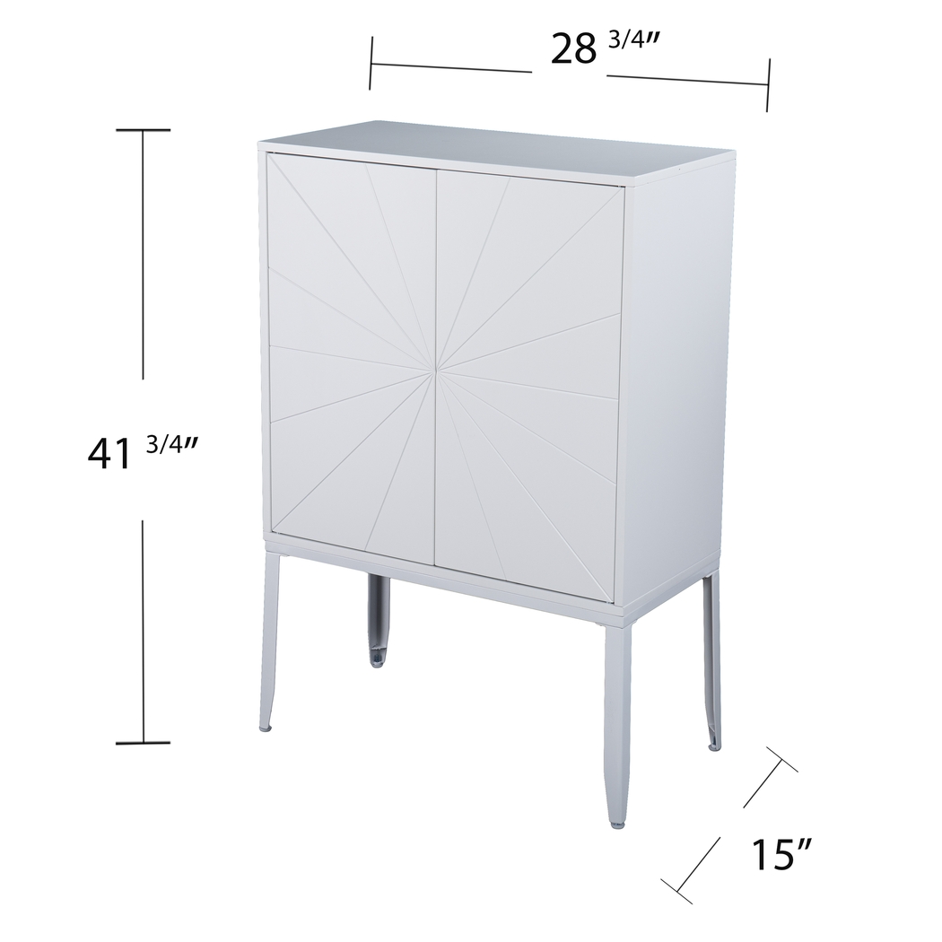 Magellen White Accent Cabinet - Thumbnail - Image 7
