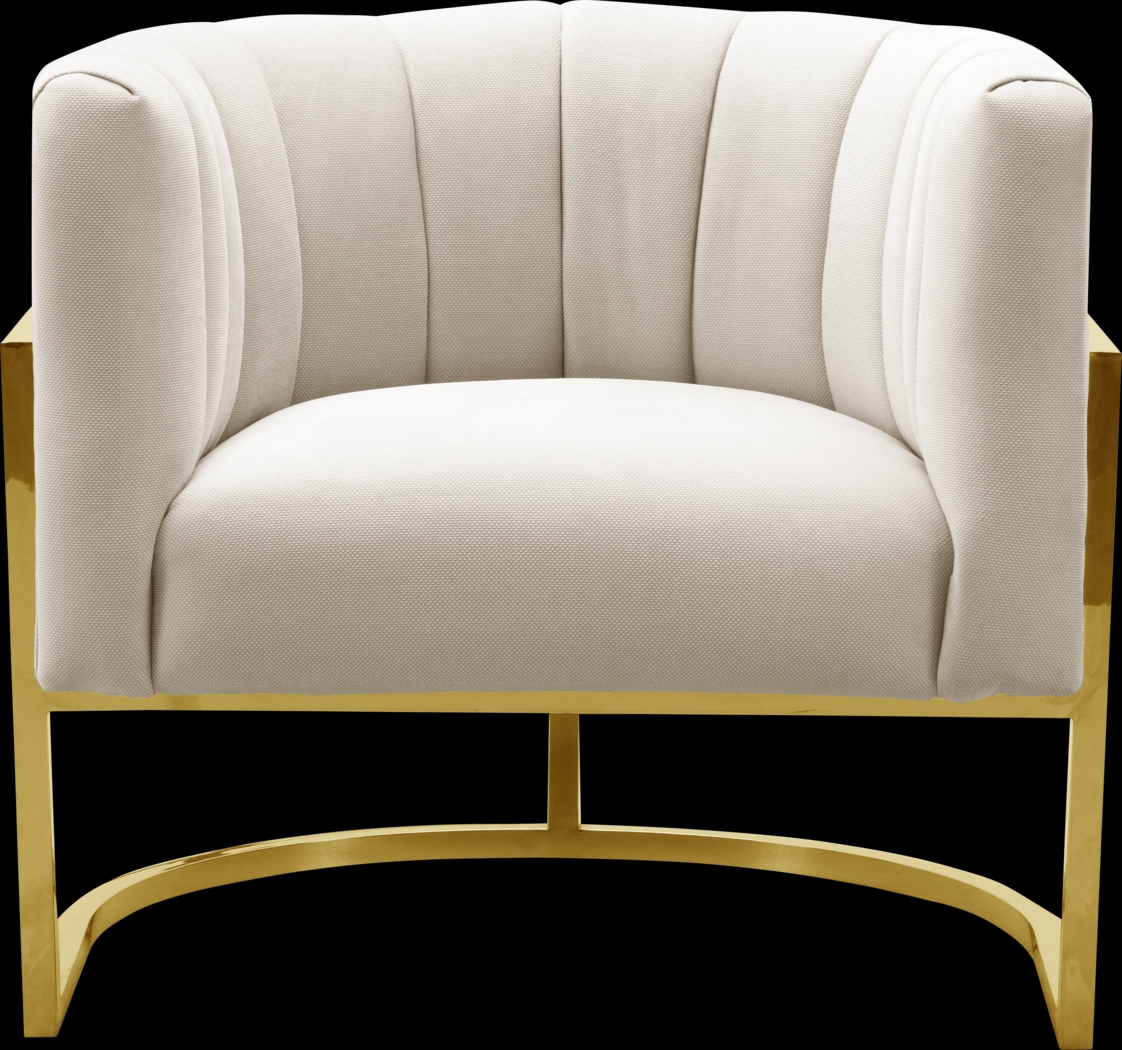Maggie Lane I Cream Accent Chair - Thumbnail - Image 2