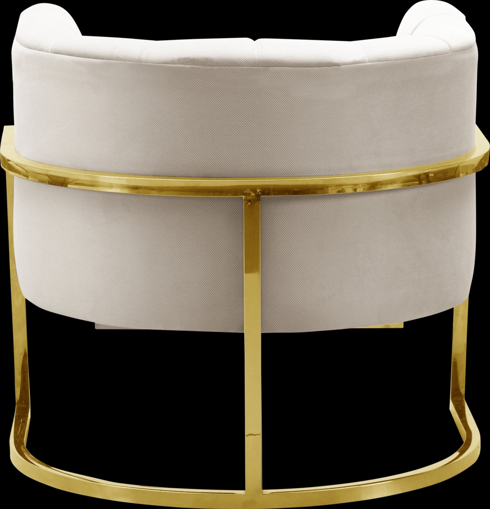 Maggie Lane I Cream Accent Chair - Thumbnail - Image 3