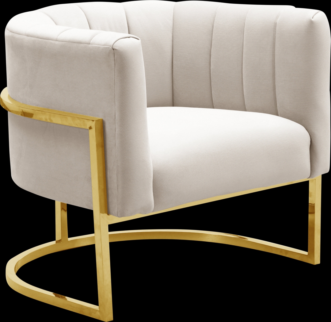 Maggie Lane I Cream Accent Chair - Thumbnail - Image 1