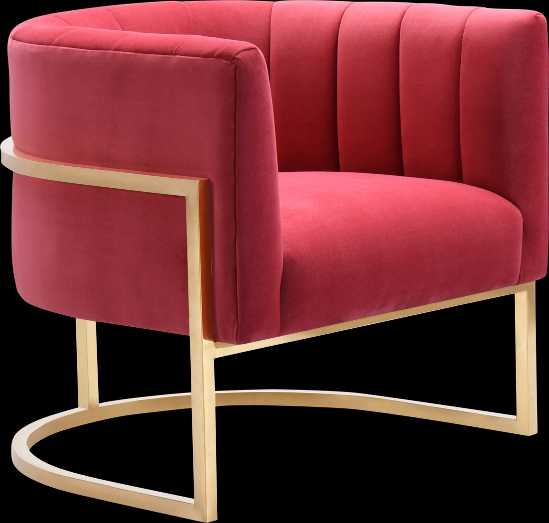 Maggie Lane I Hot Pink Accent Chair - Thumbnail - Image 3