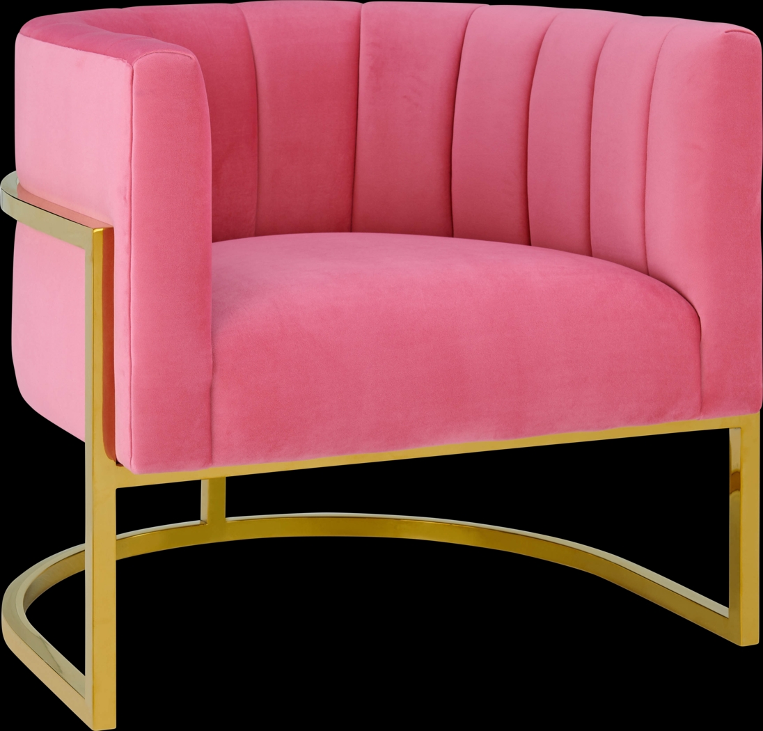 Maggie Lane I Pink Rose Accent Chair - Thumbnail - Image 1