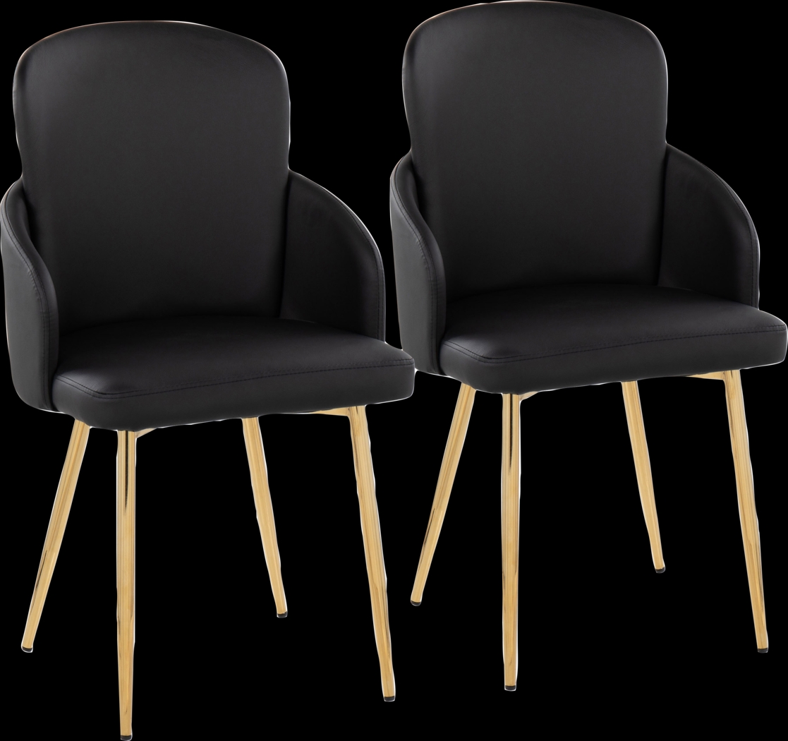 Maglista I Black Dining Chair Set of 2 - Thumbnail - Image 1