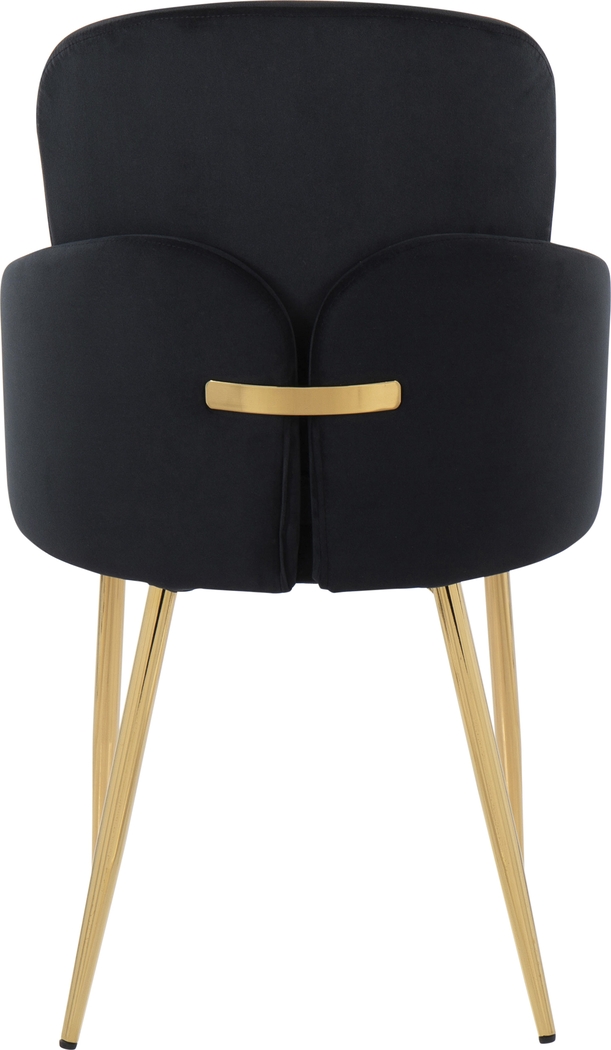 Maglista I Black Velvet Dining Chair Set of 2 - Thumbnail - Image 4
