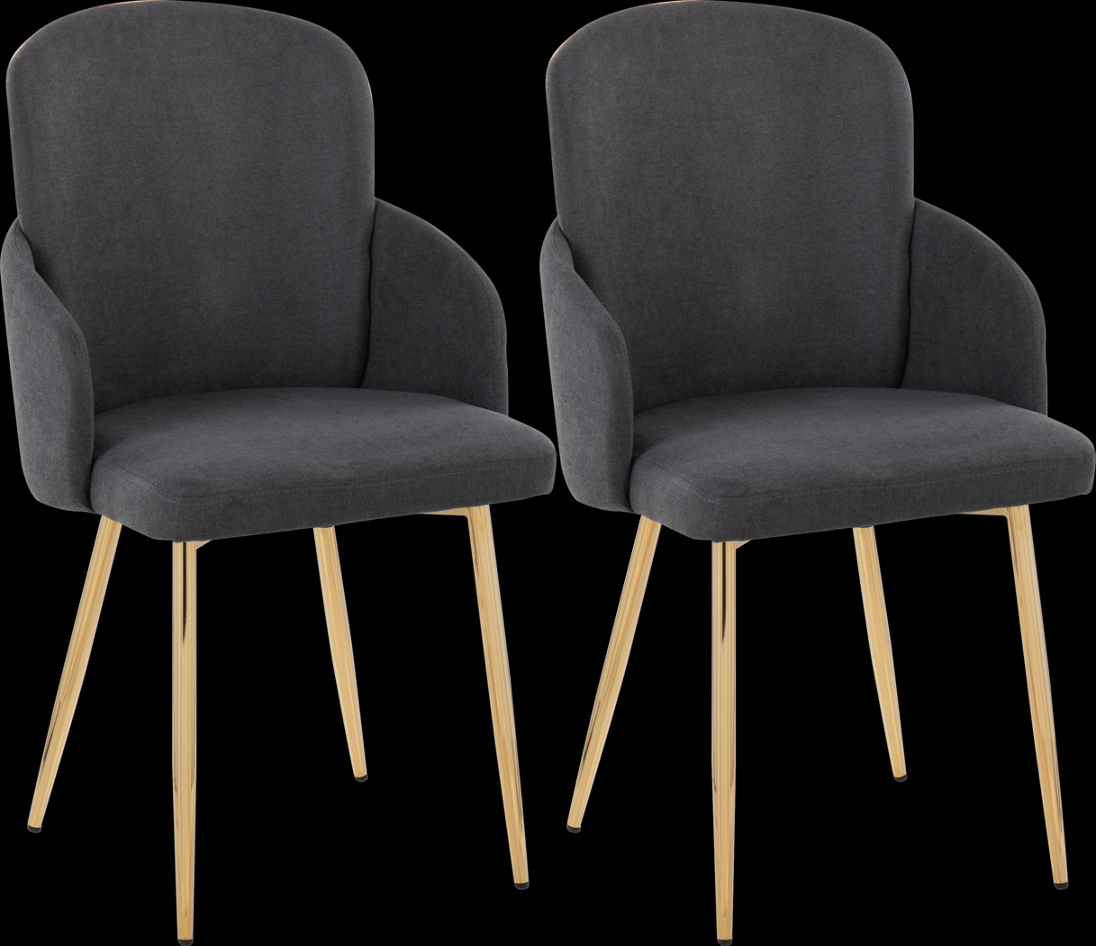 Maglista I Dark Gray Dining Chair Set of 2 - Thumbnail - Image 1