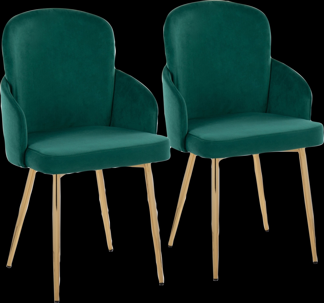 Maglista I Green Dining Chair Set of 2 - Thumbnail - Image 1