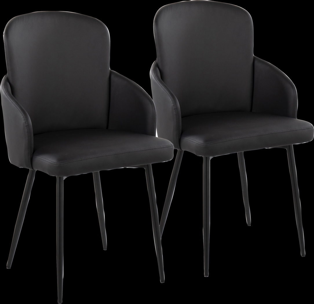 Maglista II Black Dining Chair Set of 2 - Thumbnail - Image 1