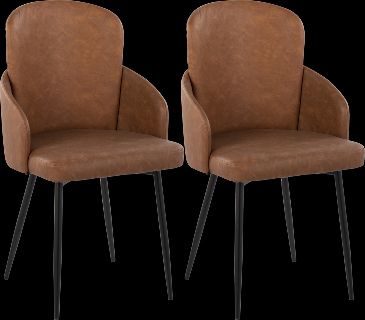 Maglista II Camel Dining Chair Set of 2 - Thumbnail - Image 1