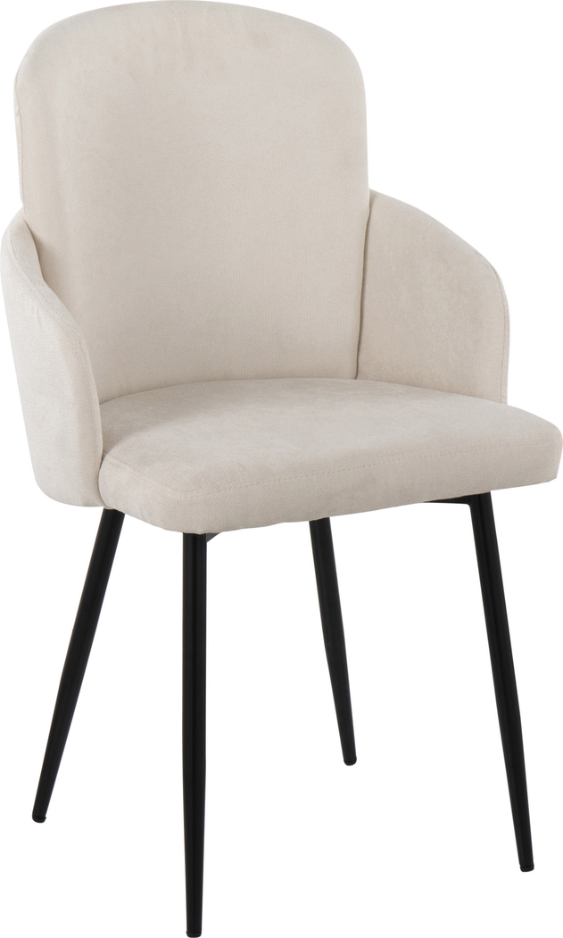 Maglista II Cream Dining Chair Set of 2 - Thumbnail - Image 2
