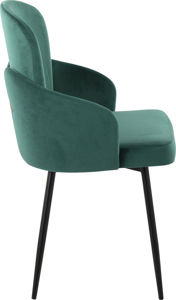 Maglista II Green Dining Chair Set of 2 - Thumbnail - Image 2