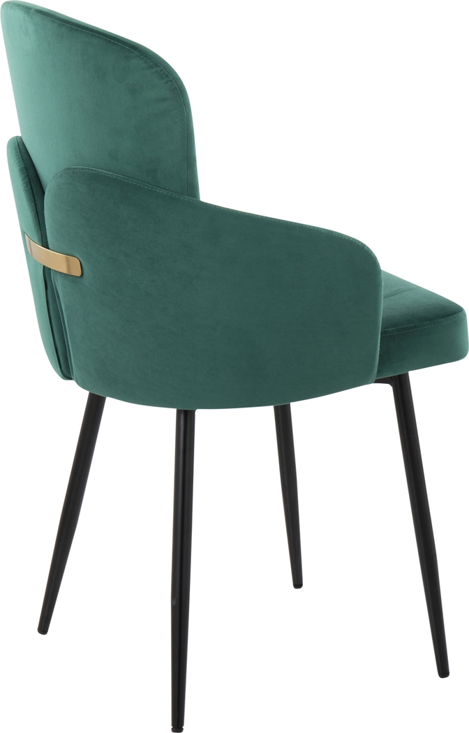 Maglista II Green Dining Chair Set of 2 - Thumbnail - Image 4