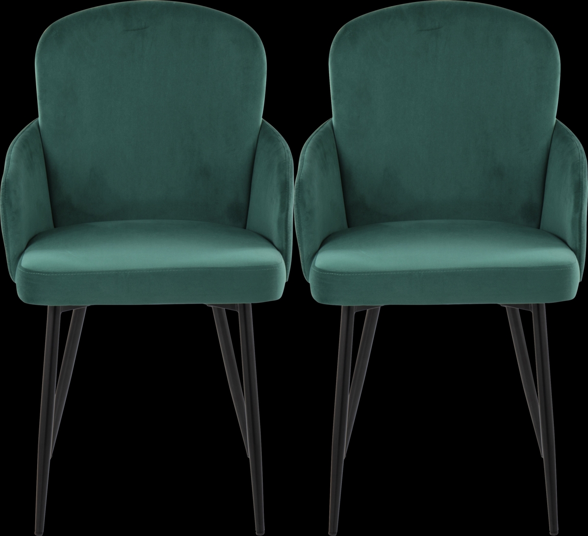 Maglista II Green Dining Chair Set of 2 - Thumbnail - Image 1