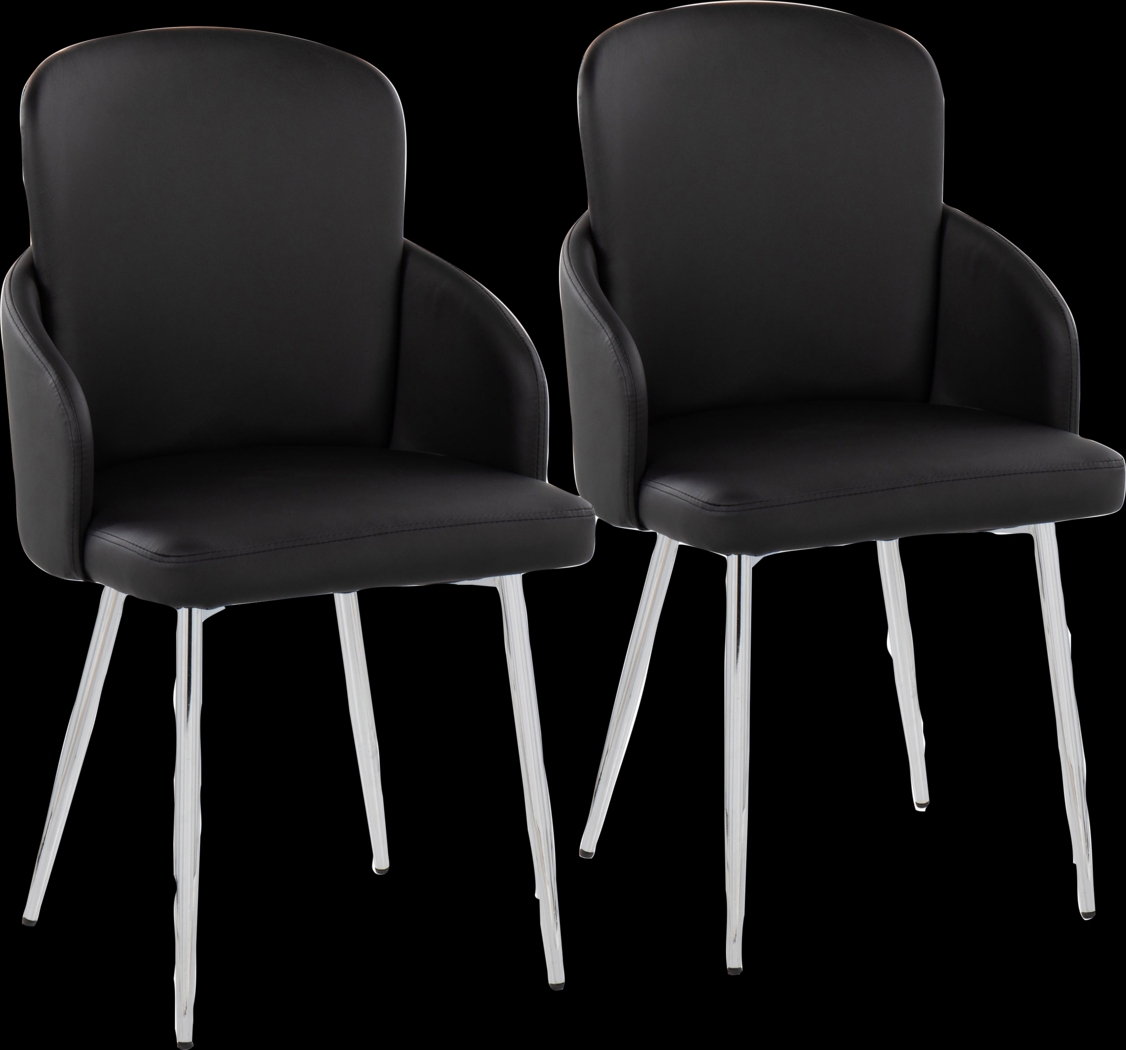 Maglista III Black Dining Chair Set of 2 - Thumbnail - Image 1