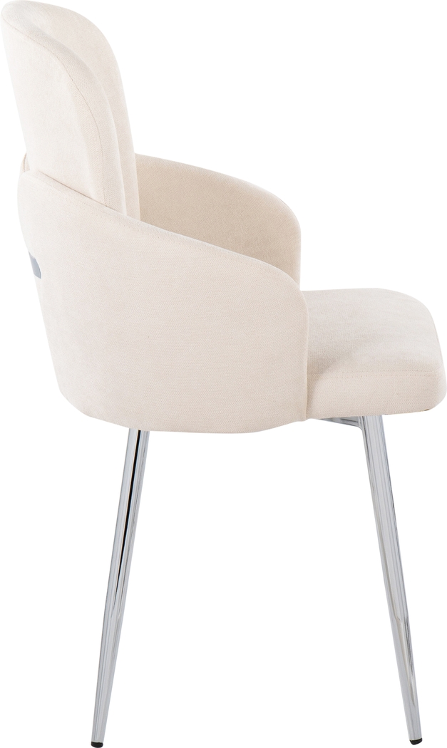 Maglista III Cream Dining Chair Set of 2 - Thumbnail - Image 3