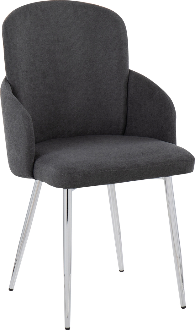 Maglista III Dark Gray Dining Chair Set of 2 - Thumbnail - Image 2