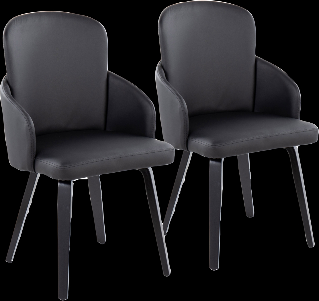 Maglista IV Black Dining Chair Set of 2 - Thumbnail - Image 1