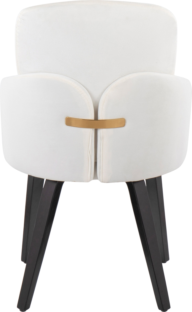 Maglista IV Cream Velvet Dining Chair Set of 2 - Thumbnail - Image 4