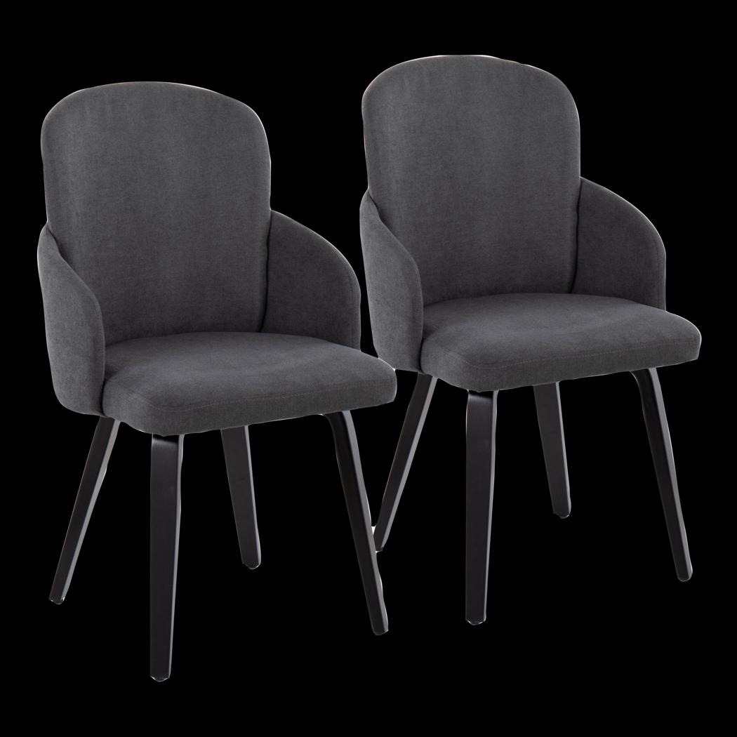 Maglista IV Dark Gray Dining Chair Set of 2 - Thumbnail - Image 1