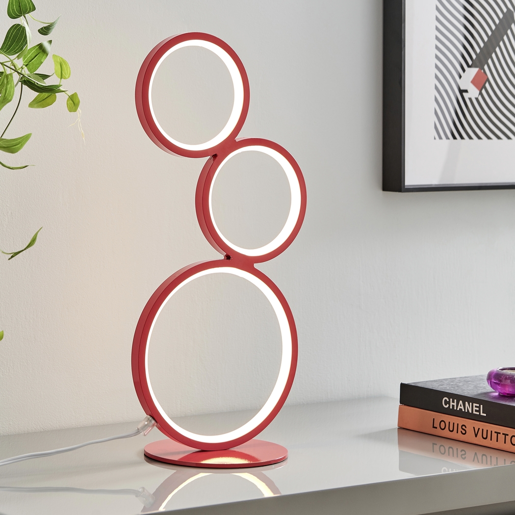Magna Circle Red Lamp - Thumbnail - Image 2
