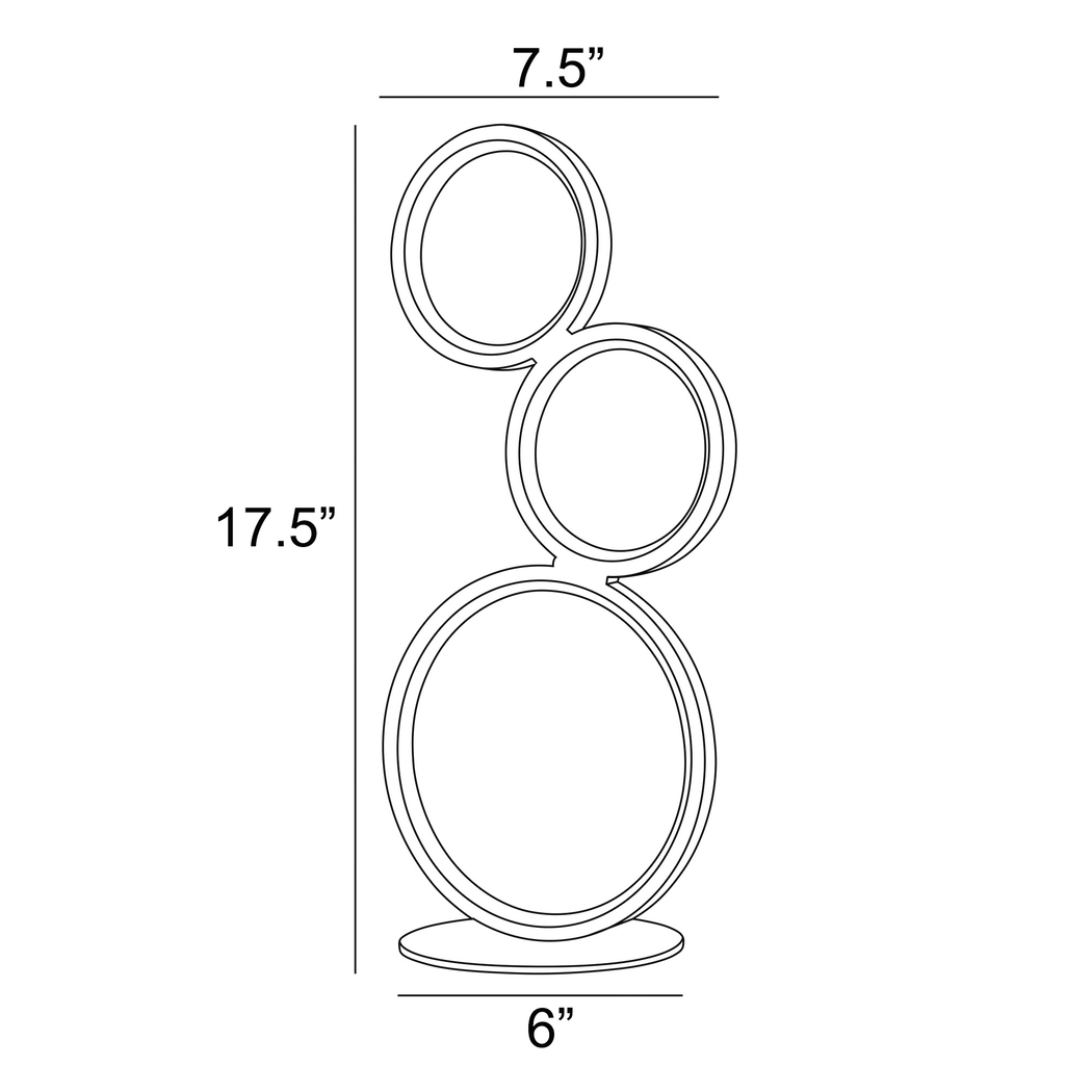 Magna Circle Red Lamp - Thumbnail - Image 4