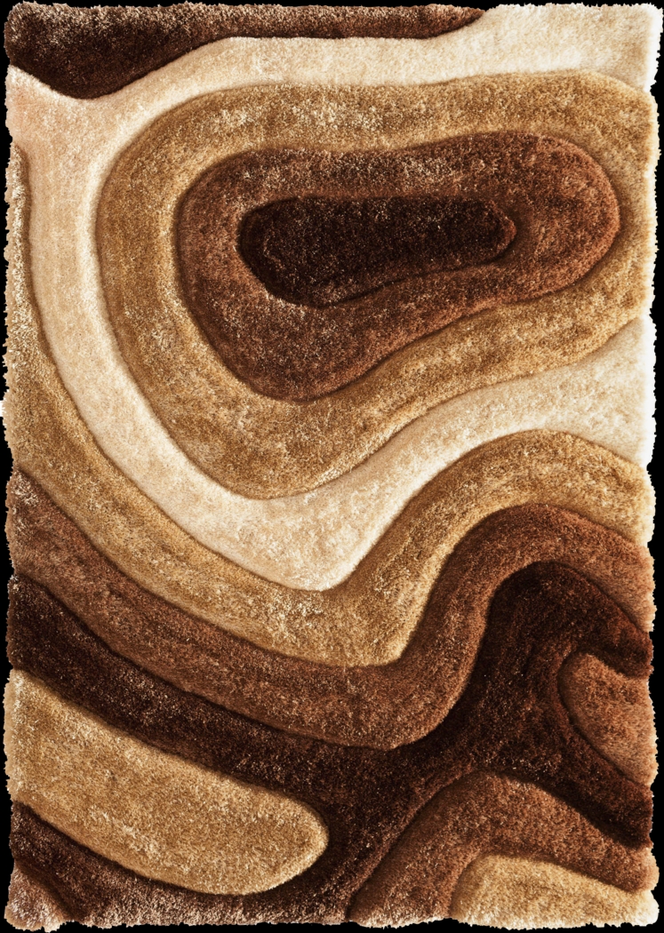 Magna Pangea Brown 5' x 7'  Rug - Thumbnail - Image 1